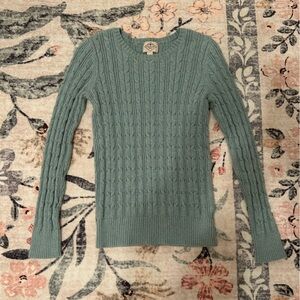 St. John's Bay Cable Knit Sweater - Teal